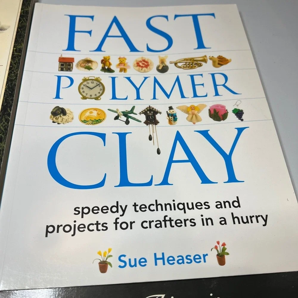 Polymer Clay Instruction Book Lot of 4 Crafting‎ Techniques Projects